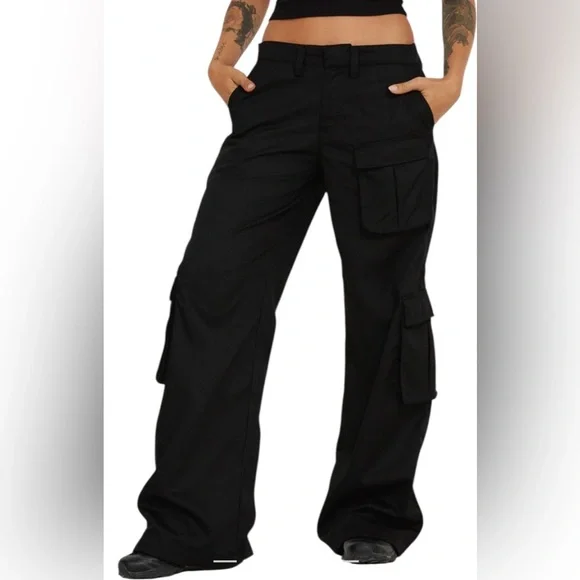 MOTEL LOVIS TROUSER CARGO BLACK 401 SIZE XL RETAIL $95 SOLD OUT NWT - Picture 5 of 7